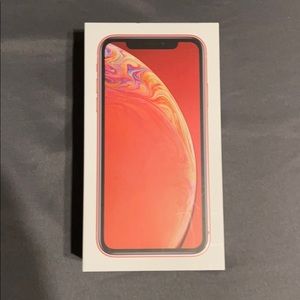 Nearly brand new iPhone XR coral color with box.